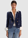 BLAZER COURT DOUBLE BOUTONNAGE SABLE-ALICE + OLIVIA