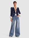 BLAZER COURT DOUBLE BOUTONNAGE SABLE-ALICE + OLIVIA