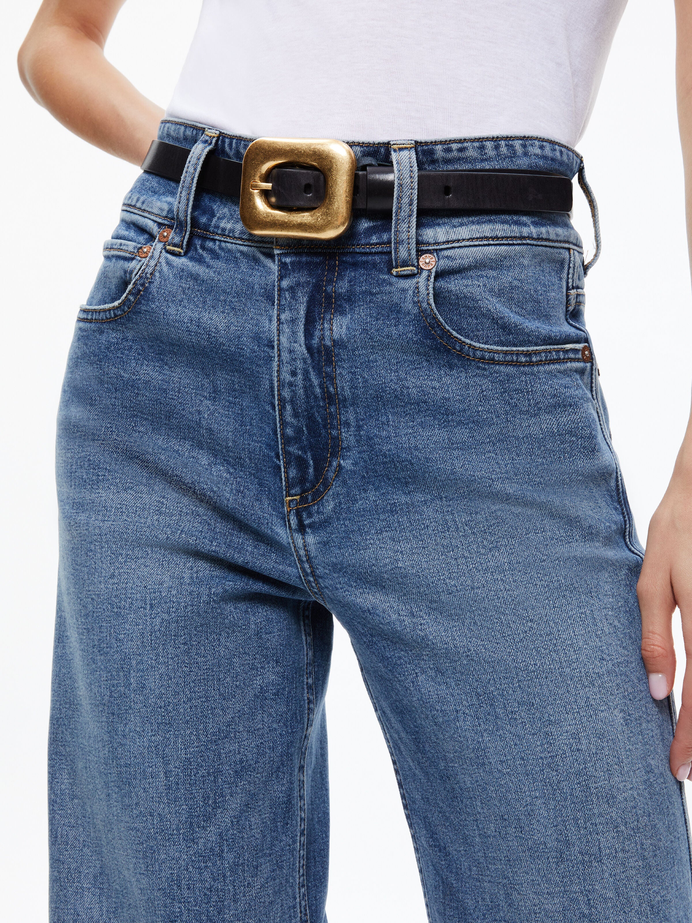 CINTURA LETTY BUCKLE-ALICE + OLIVIA