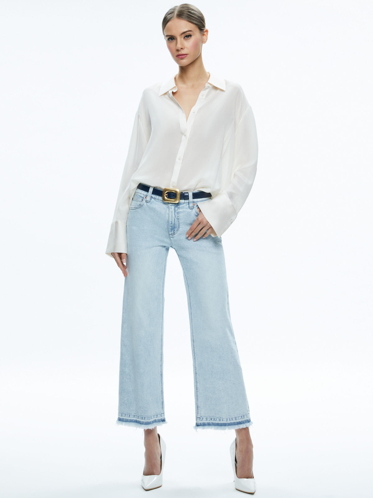 LETTY BUCKLE BELT - INDIGO