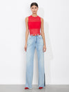 HAYDEN BUCKLE BELT-BRIGHT RUBY/GOLD-ALICE + OLIVIA