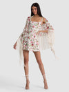 MESHA SHAWL-GARDEN GOSSIP OFF WHITE-ALICE + OLIVIA