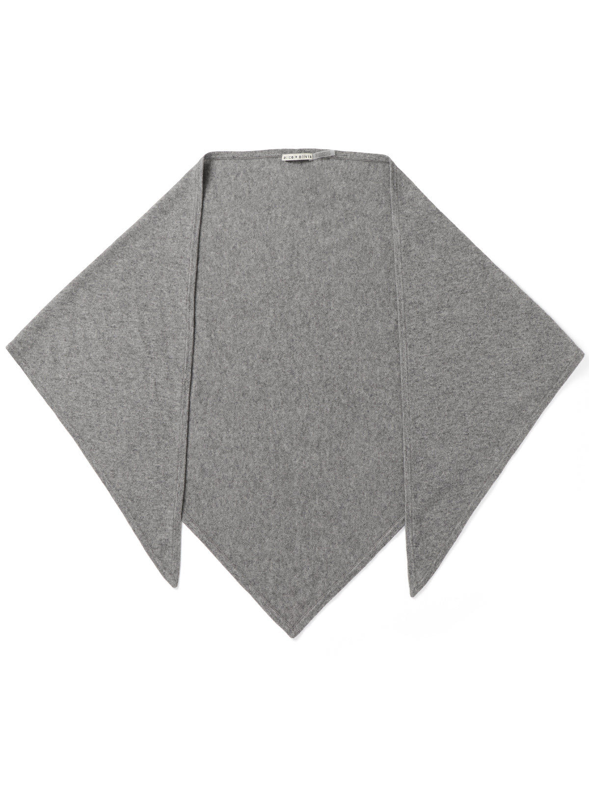 CORINA TRIANGLE SCARF - MEDIUM HEATHER GREY