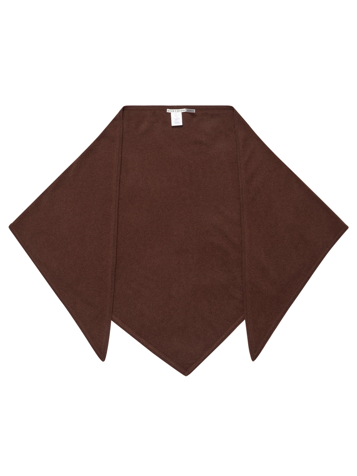 CORINA TRIANGLE SCARF - DARK CHOCOLATE