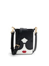 STACEFACE PHONE CROSSBODY-BLACK/OFF WHITE MULTI-ALICE + OLIVIA