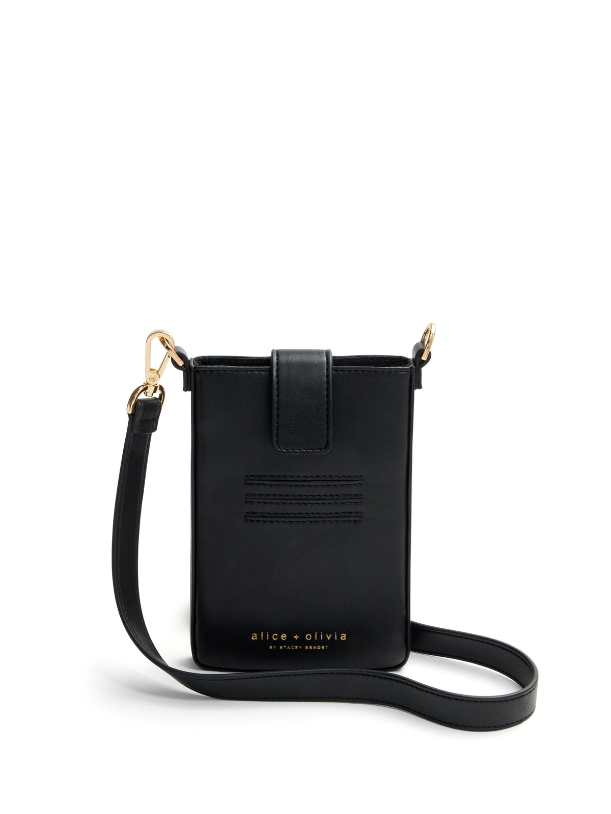 STACEFACE PHONE CROSSBODY - BLACK/OFF WHITE MULTI