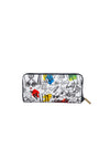 PORTAFOGLIO LUNGO CON STAMPA GRAFFITI STACE FACE-ALICE + OLIVIA