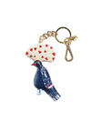 BLUE BIRD RESIN KEY CHARM-MULTI-ALICE + OLIVIA