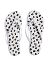 A+O  x TKEES LILY FLIP FLOP-MINI STACE FACE OFF WHITE-ALICE + OLIVIA