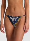 A+O X PQ SWIM TEENY BIKINI BOTTOM-ANTIQUE SCROLL-ALICE + OLIVIA
