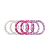 A+O X SLIP SILK SKINNY SCRUNCHIE SET-MULTI-ALICE + OLIVIA