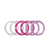 A+O X SLIP SILK SKINNY SCRUNCHIE SET-MULTI-ALICE + OLIVIA