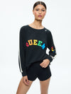 PARIS HILTON X BIG FEELINGS ALLI SLOUCHY CREWNECK-Black-ALICE + OLIVIA