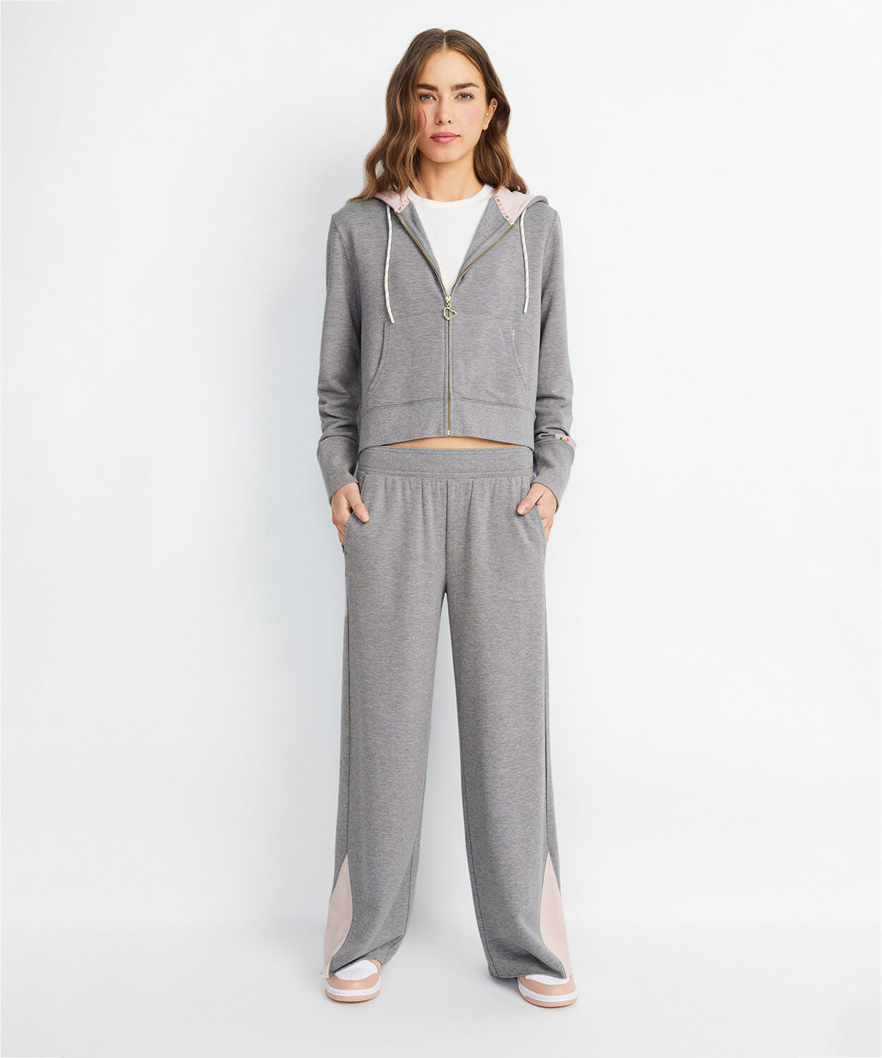 FELPA CON CAPPUCCIO E CERNIERA ELOISE PARIS HILTON X BIG FEELINGS-ALICE + OLIVIA