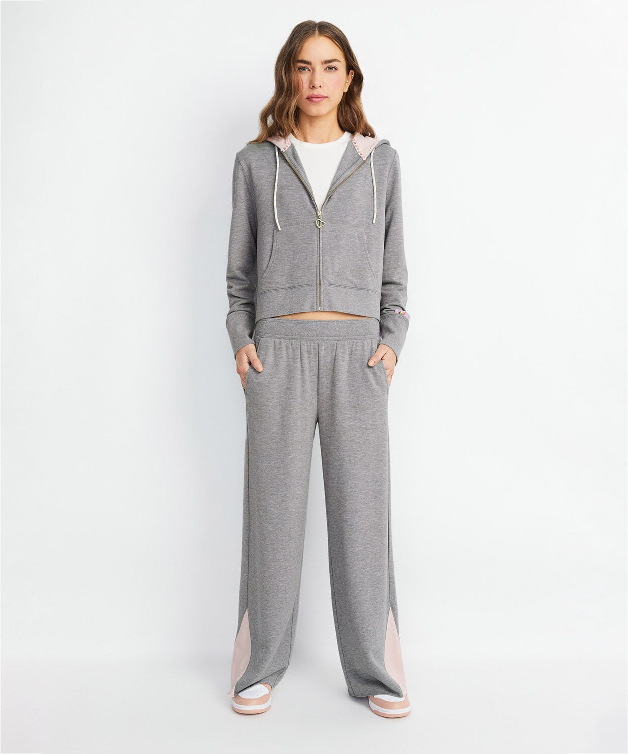 FELPA CON CAPPUCCIO E CERNIERA ELOISE PARIS HILTON X BIG FEELINGS-ALICE + OLIVIA