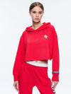 A+O X BIG FEELINGS TAI FELPA CON CAPPUCCIO CORTA-ALICE + OLIVIA