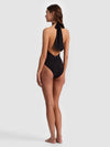 A+O X PQ SWIM CROSS FRONT ONE PIECE-Black-ALICE + OLIVIA