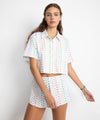 A+O X BIG FEELINGS MADDEN SHORT SLEEVE SET-BRIGHT WHITE-ALICE + OLIVIA