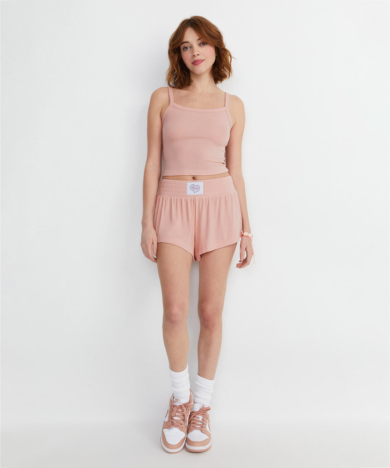 A+O X BIG FEELINGS LAILA BOXER PJ SET-ROSY PINK-ALICE + OLIVIA