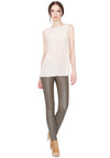 FRONT ZIP LEATHER LEGGING-Black-ALICE + OLIVIA