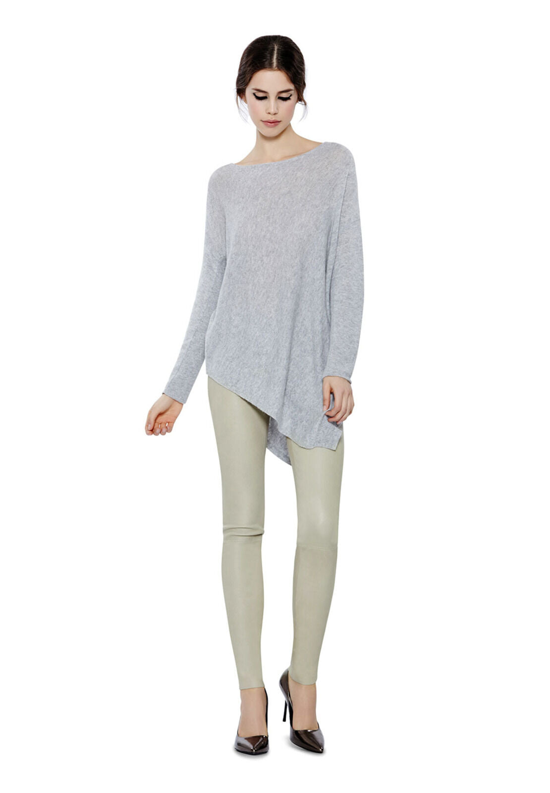 FRONT ZIP LEATHER LEGGING-NAVY-ALICE + OLIVIA