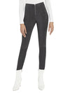 LEGGINGS IN CAMOSCIO CON CERNIERA FRONTALE-ALICE + OLIVIA