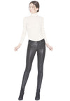 ANGIE LEATHER 5 PKT PANT-Black-ALICE + OLIVIA