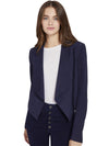 HARVEY SUEDE OPEN FRNT DRP JKT-MOSS-ALICE + OLIVIA