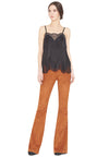 SUEDE BELL PANT-TOBACCO-ALICE + OLIVIA