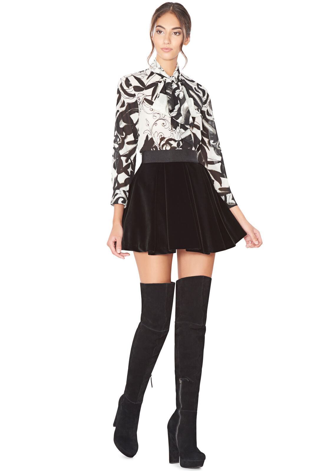 ABIGAIL ROULÉE COL RABATTU BOUTONNÉE-ALICE + OLIVIA