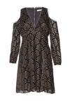 Robe ARLA évasée à col V et épaules dénudées-ALICE + OLIVIA