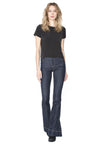 LANA T SHIRT W RIB TRIM-Black-ALICE + OLIVIA