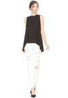 KARIMA SL ÉQUIPAGE ENCOLURE HAUT-BAS TRICOT-ALICE + OLIVIA