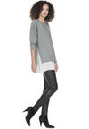 ELDRIDGE SDE SLT TNC UNDRSHRT-LT HTHR GREY/SOFT WHITE-ALICE + OLIVIA