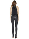 MARIS HALTER TOP-Black-ALICE + OLIVIA