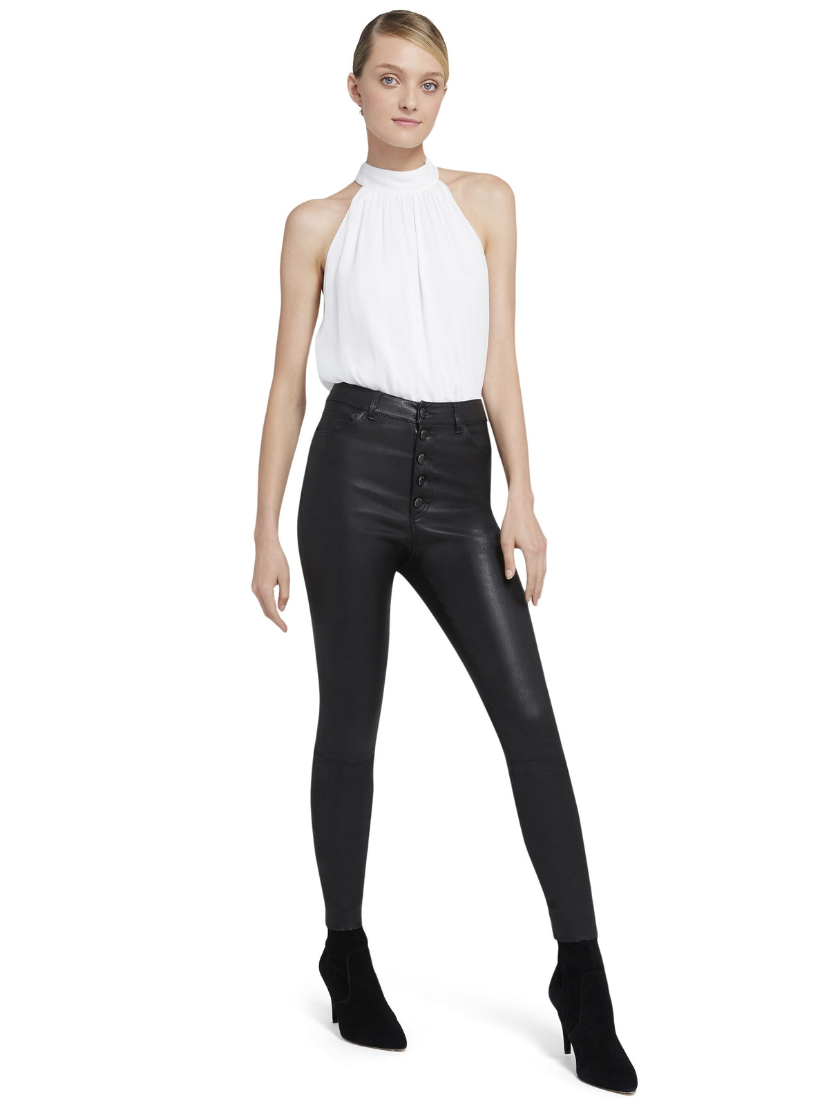 MARIS HALTER TOP-WHITE-ALICE + OLIVIA