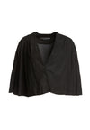MARJORY SUEDE PLEATED SLV JKT-Black-ALICE + OLIVIA