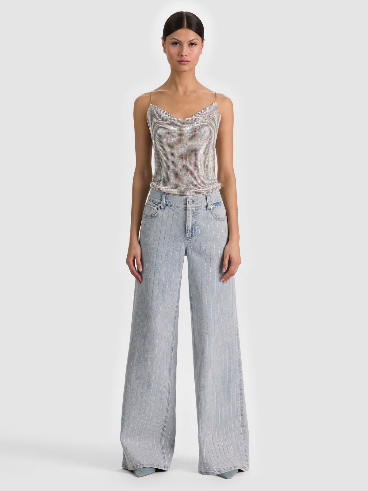 HARMON CHAINMAIL SLIP TANK - SILVER/CHAINMAIL