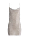 HARMONY CHAINMAIL SLIP DRESS-SILVER/CHAINMAIL-ALICE + OLIVIA