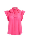 ROBBIE BOW COLLAR BLOUSE-WILD PINK-ALICE + OLIVIA