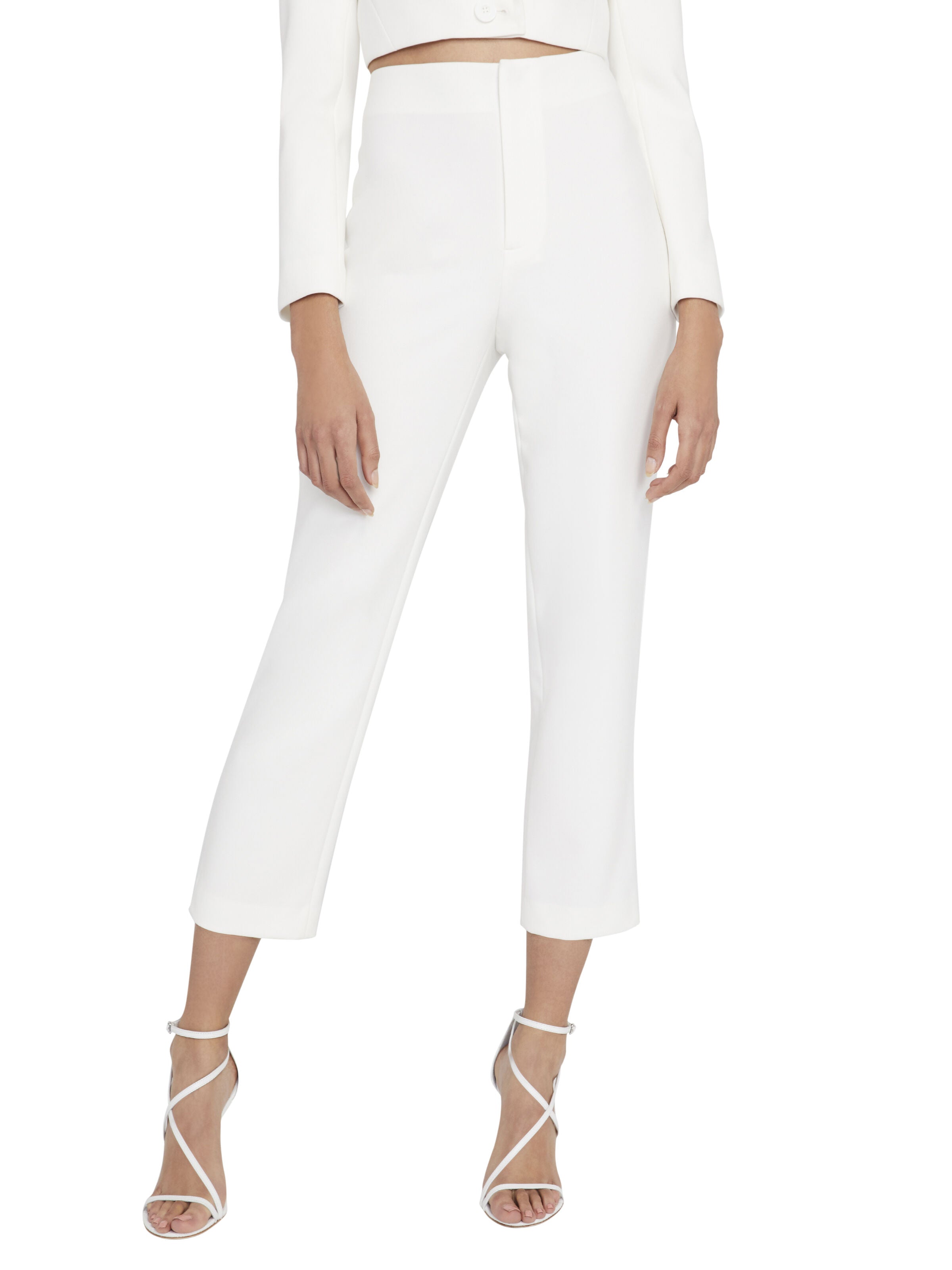 PANTALON CROP TAILLE HAUTE LORINDA