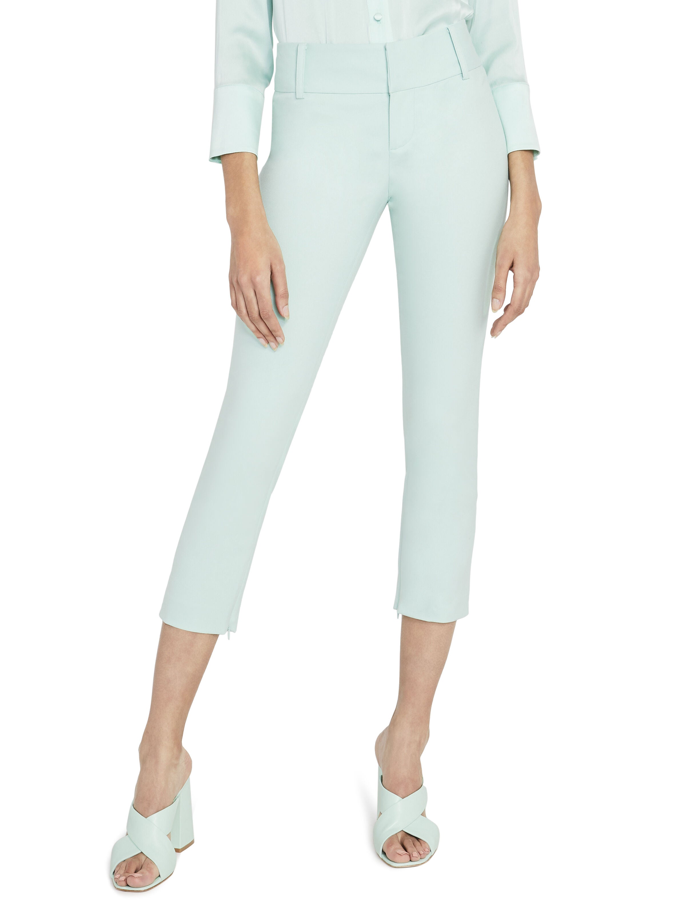 STACEY SLIM ANKLE PANT-MINT-ALICE + OLIVIA