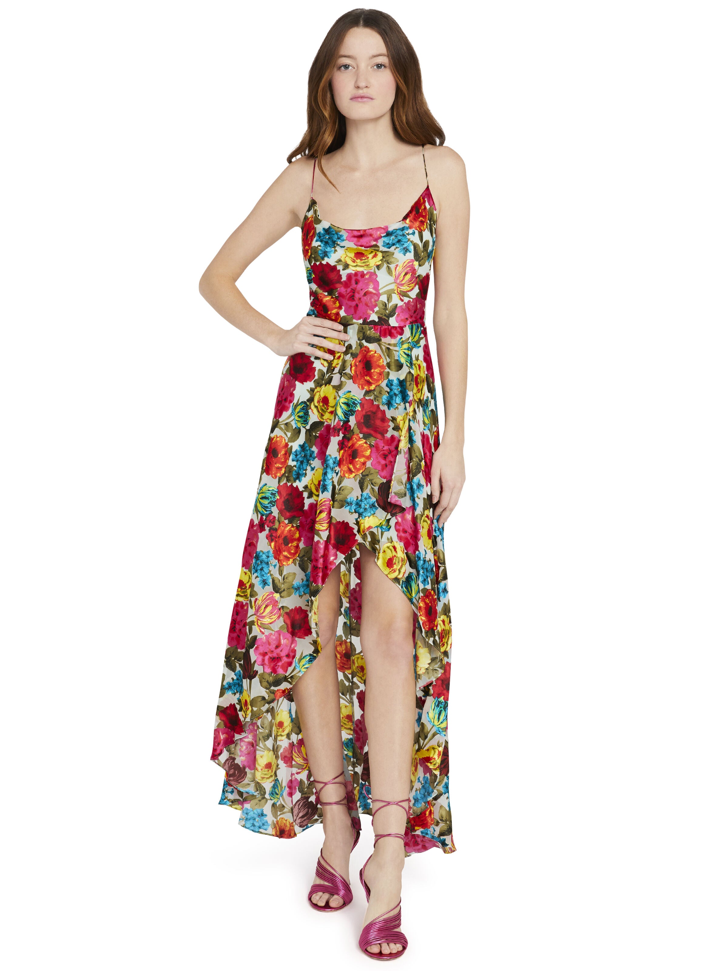 ROBE LONGUE FLORALE CHRISTINA-ALICE + OLIVIA