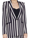 SKYE STRIPED BOYFRIEND BLAZER-MOONDUST STRIPE BLACK-ALICE + OLIVIA