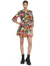 MINA PUFF SLEEVE MINI DRESS-BRIGHT PINK MULTI-ALICE + OLIVIA