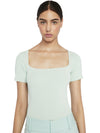 BRYNN SQUARE NECK FITTED TOP-Black-ALICE + OLIVIA
