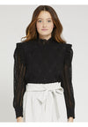 JOS PUFF SLEEVE TOP-Black-ALICE + OLIVIA