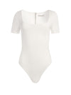 RENITA SQUARE NECK THONG BODYSUIT-OFF WHITE-ALICE + OLIVIA