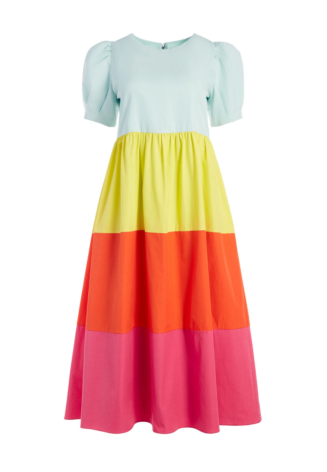 ROBE MI-LONGUE À MANCHES BOUFFANTES LINNIE-ALICE + OLIVIA