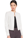 YARDLEY POLKA DOT LEATHER JACKET-MINI DOT SOFT WHITE-ALICE + OLIVIA